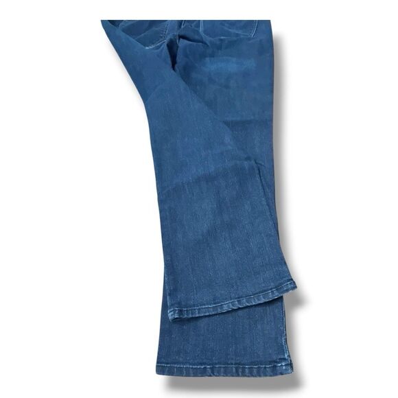 Democracy “Ab"solution Booty Lift Straight Leg Indigo Jeans Women’s Size 14 - Picture 12 of 15